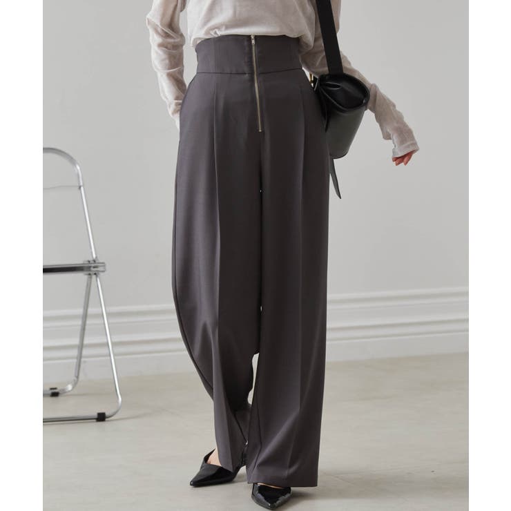 ハイウエストジップワイドパンツ | RANAN | 詳細画像5 