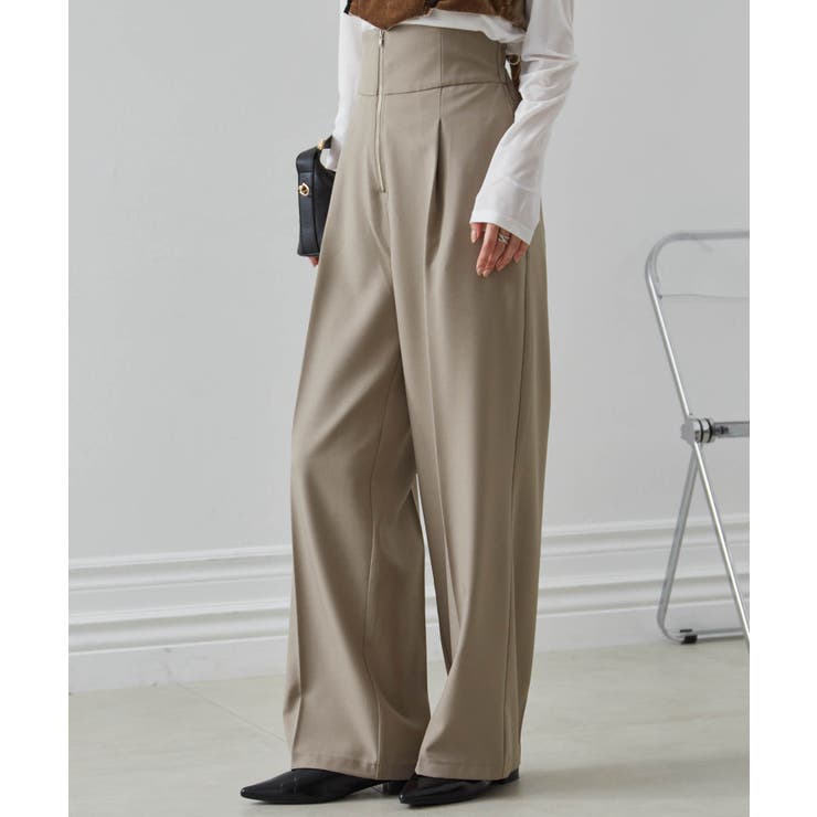 ハイウエストジップワイドパンツ | RANAN | 詳細画像9 