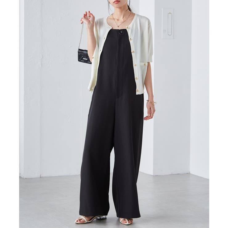 【洗える・ひんやり】ゴールド調ボタン5分袖ニットカーデ | RANAN | 詳細画像20 