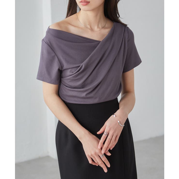 ドレープリブＴシャツ | RANAN | 詳細画像15 