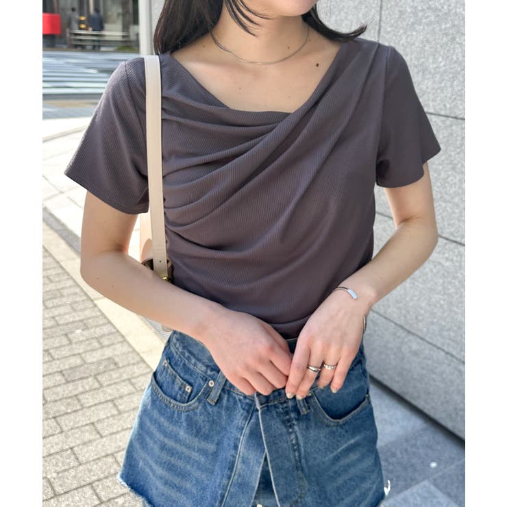 ドレープリブＴシャツ | RANAN | 詳細画像18 