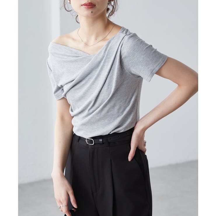 ドレープリブＴシャツ | RANAN | 詳細画像24 