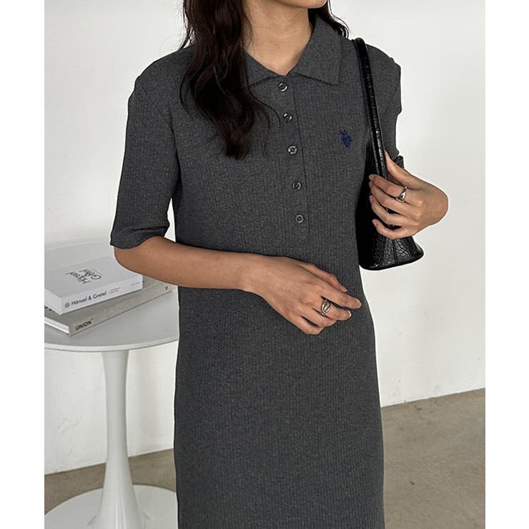 ＜Ｕ．Ｓ．Ｐ＞ポロ衿リブワンピース | RANAN | 詳細画像4 