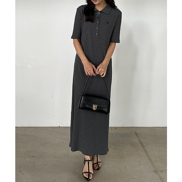 ＜Ｕ．Ｓ．Ｐ＞ポロ衿リブワンピース | RANAN | 詳細画像5 