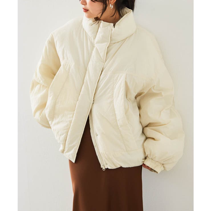 プリント　中綿プルオーバー ゆったり　オーバーサイズ オーバーサイズモンスター中わたブルゾン - ベルーナ【公式】