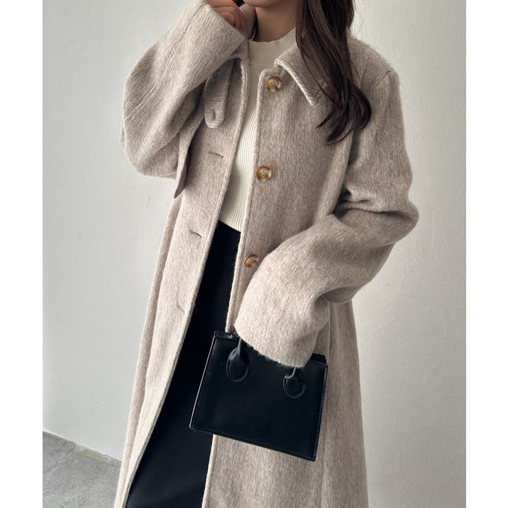 ベージュ | ２ＷＡＹフレアーステンカラーシャギーコー | RANAN