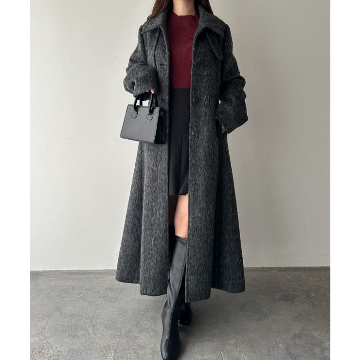 グレー | ２ＷＡＹフレアーステンカラーシャギーコー | RANAN