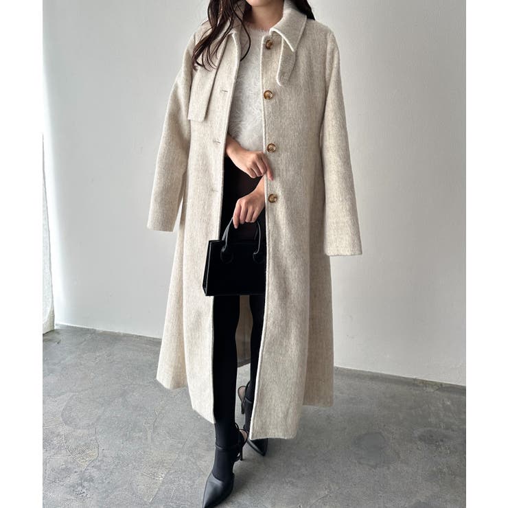 アイボリー | ２ＷＡＹフレアーステンカラーシャギーコー | RANAN