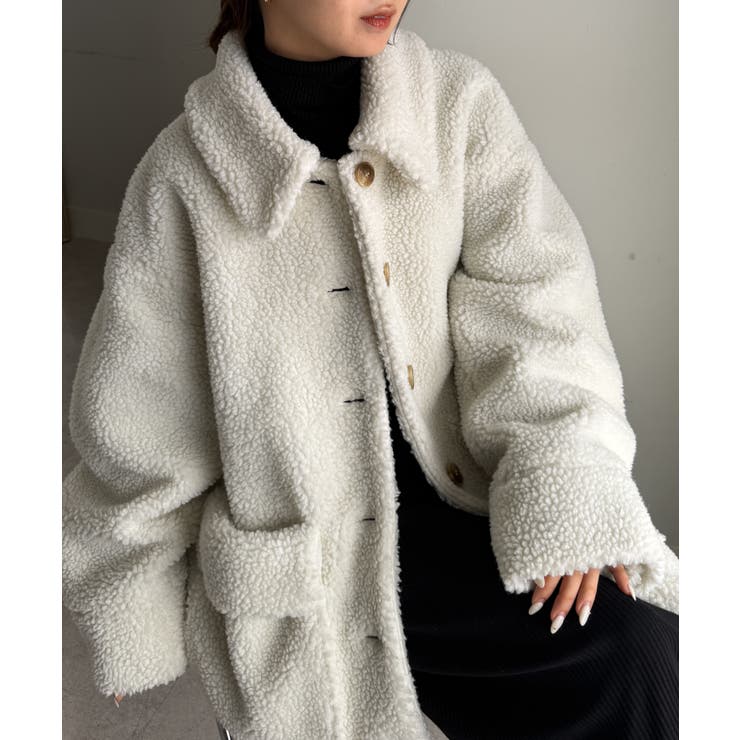 ステンカラーボアコート | RANAN | 詳細画像11 