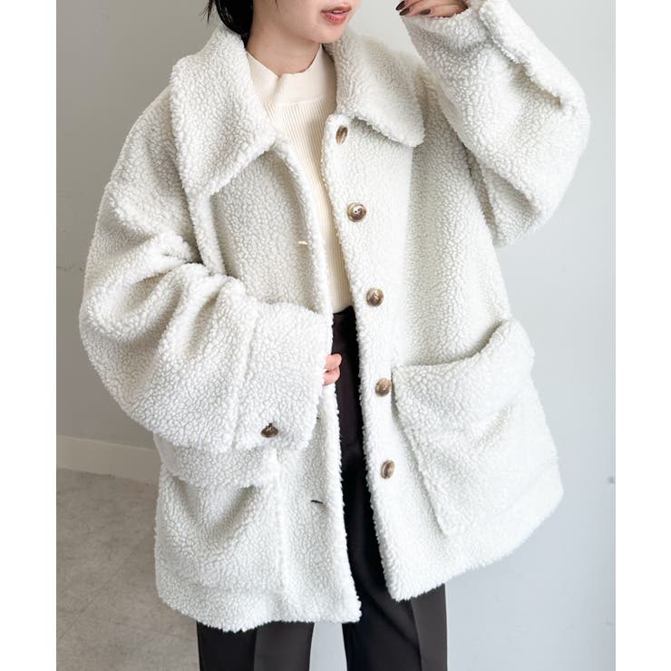 ステンカラーボアコート | RANAN | 詳細画像12 