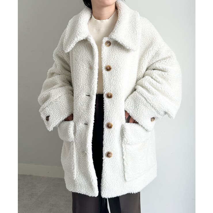 ステンカラーボアコート | RANAN | 詳細画像13 