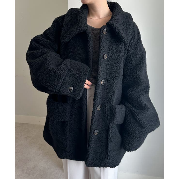 ステンカラーボアコート | RANAN | 詳細画像15 