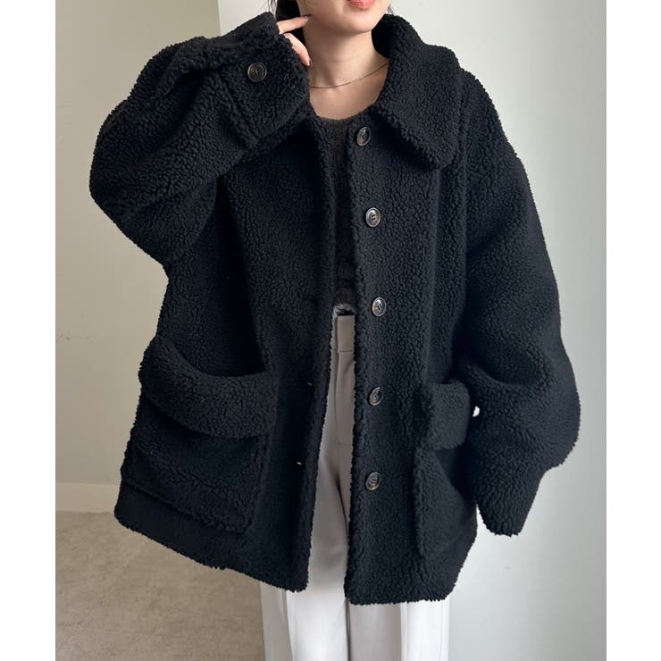 ステンカラーボアコート | RANAN | 詳細画像17 