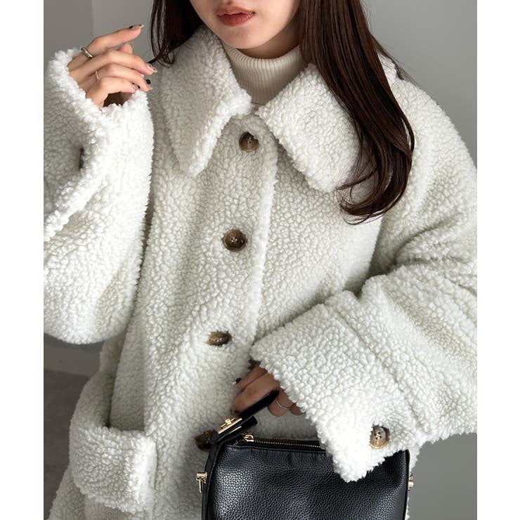 ステンカラーボアコート | RANAN | 詳細画像3 