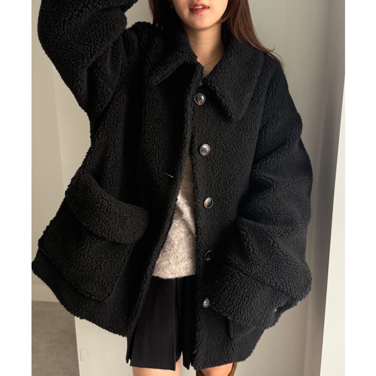 ステンカラーボアコート | RANAN | 詳細画像5 