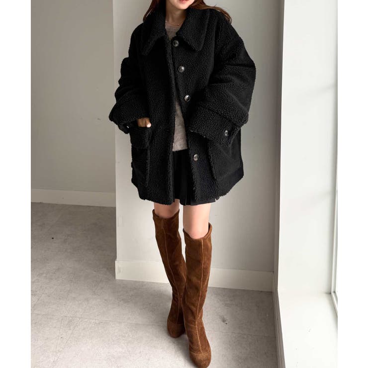 ステンカラーボアコート | RANAN | 詳細画像7 