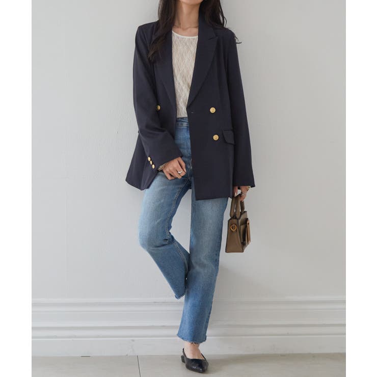 ゴールドボタンＷテーラードジャケット | RANAN | 詳細画像10 