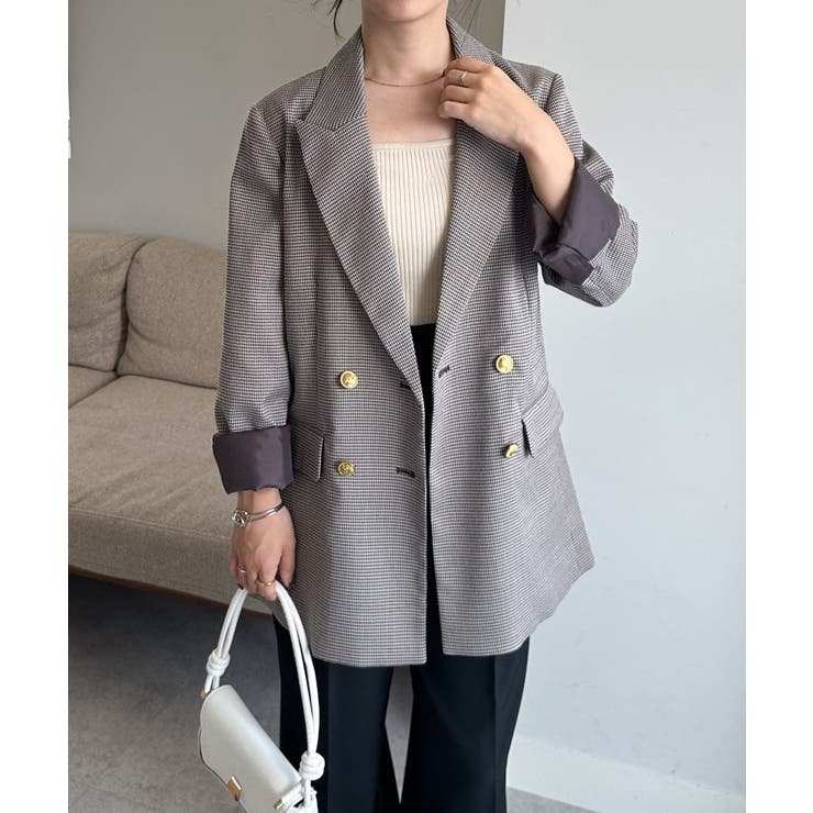 ゴールドボタンＷテーラードジャケット | RANAN | 詳細画像12 