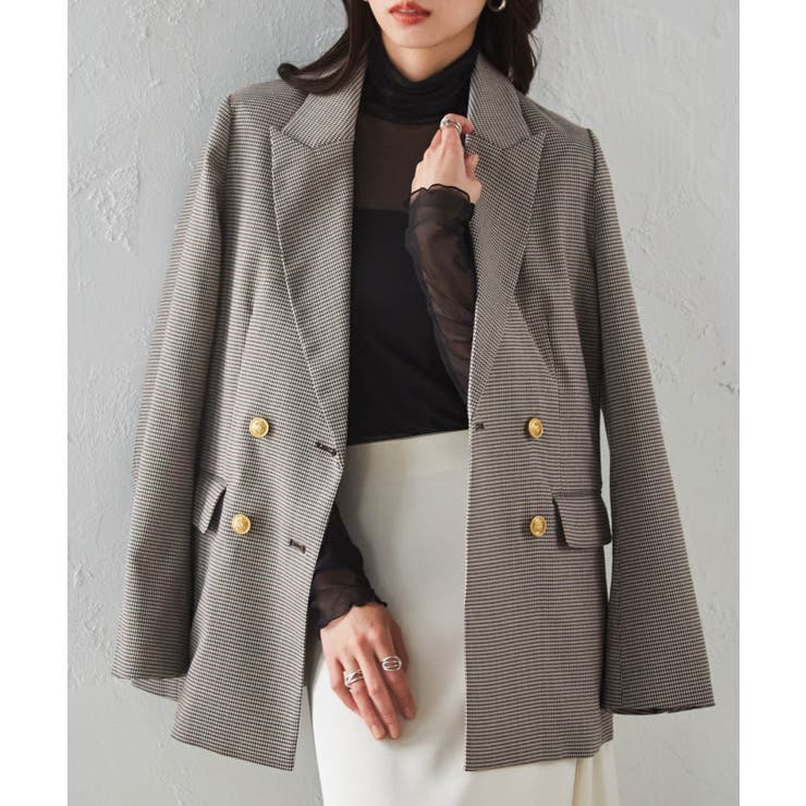 ゴールドボタンＷテーラードジャケット | RANAN | 詳細画像15 