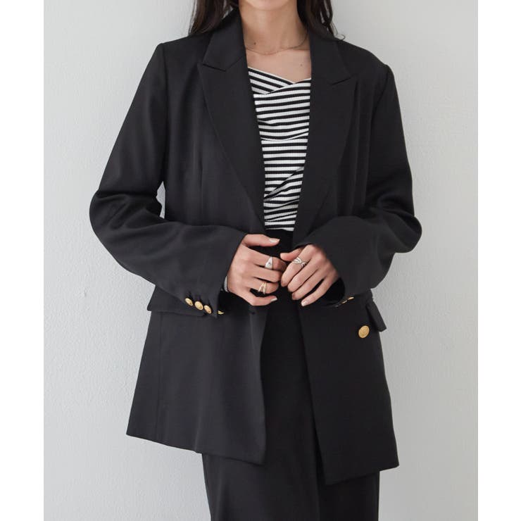 ゴールドボタンＷテーラードジャケット | RANAN | 詳細画像19 