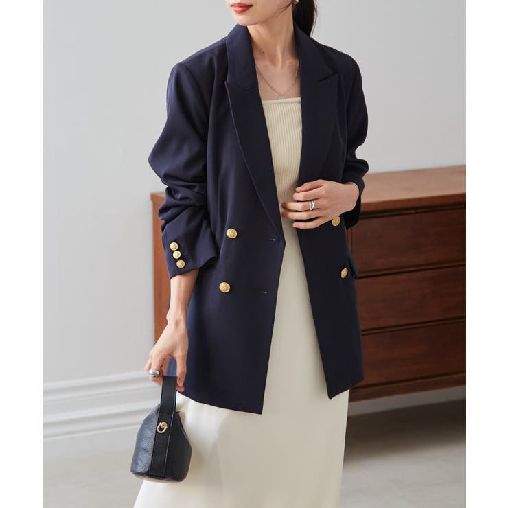 ゴールドボタンＷテーラードジャケット | RANAN | 詳細画像7 