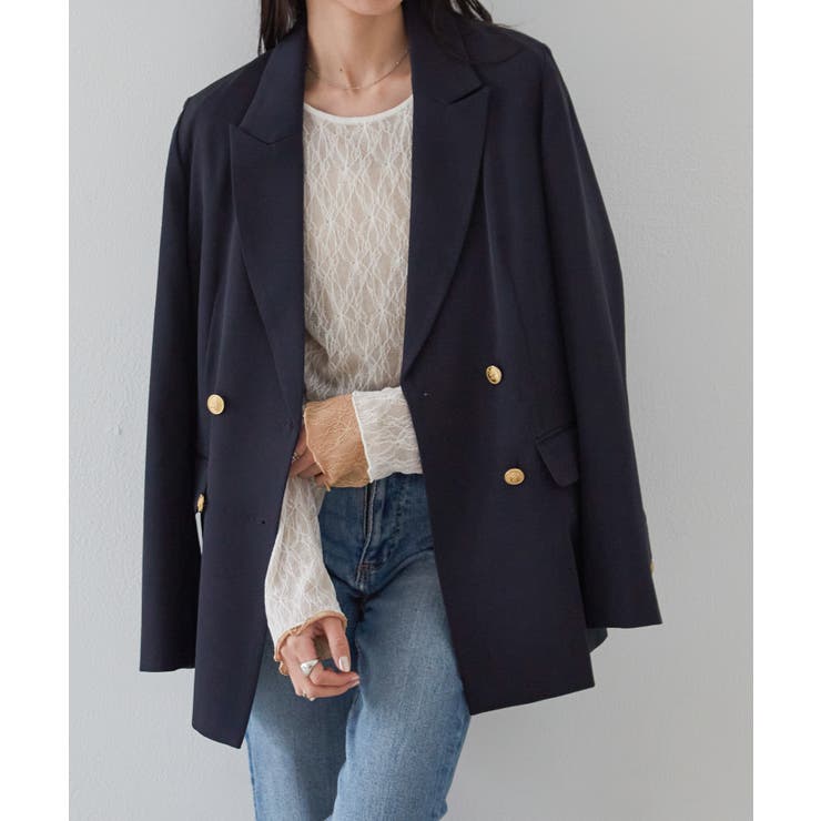 ゴールドボタンＷテーラードジャケット | RANAN | 詳細画像8 