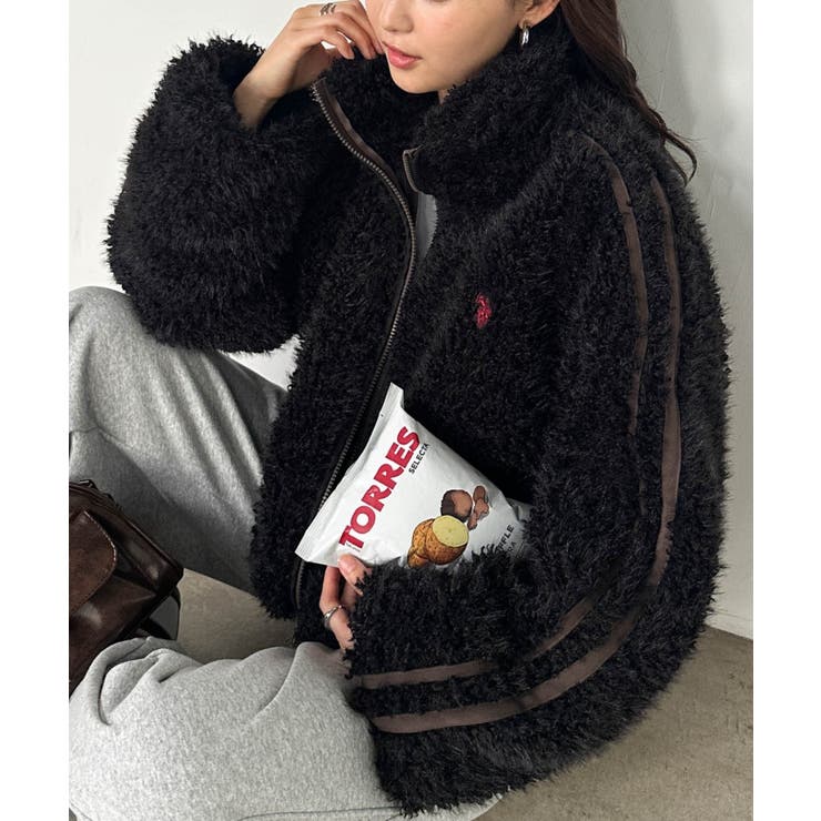 レア総柄♡ラルフローレン♡ ボアブルゾン ジャケット U．S．P＞刺繍ボアブルゾン[品番：RANW0000070]｜RANAN（ラナン）の