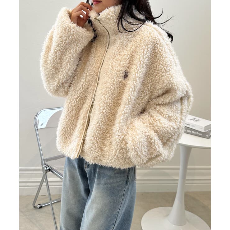 U．S．P＞刺繍ボアブルゾン[品番：RANW0000070]｜RANAN（ラナン）の