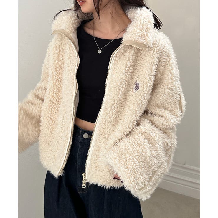 ＜Ｕ．Ｓ．Ｐ＞刺繍ボアブルゾン | RANAN | 詳細画像7 