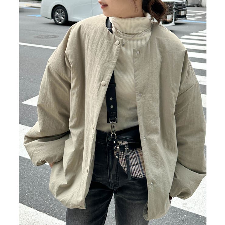 ノーカラーオーバーサイズ中わたブルゾン | RANAN | 詳細画像11 