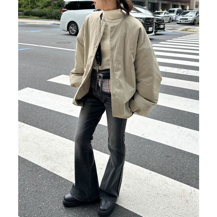 ノーカラーオーバーサイズ中わたブルゾン | RANAN | 詳細画像13 