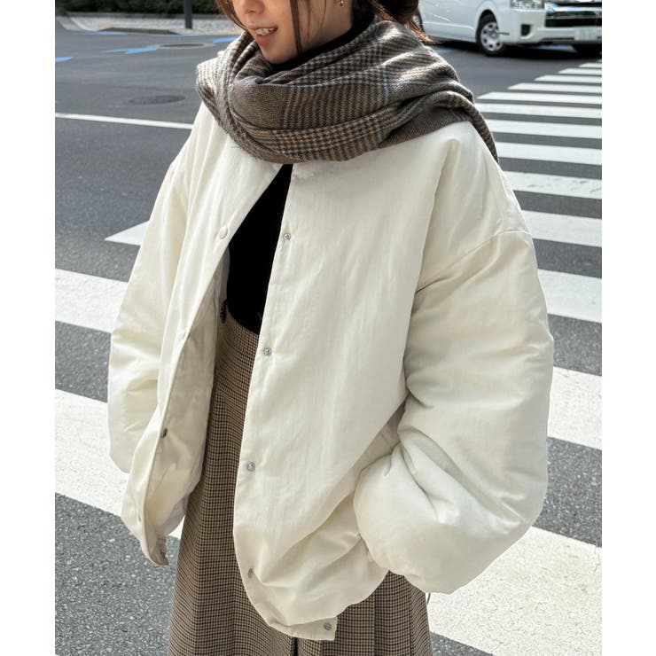 ノーカラーオーバーサイズ中わたブルゾン | RANAN | 詳細画像6 