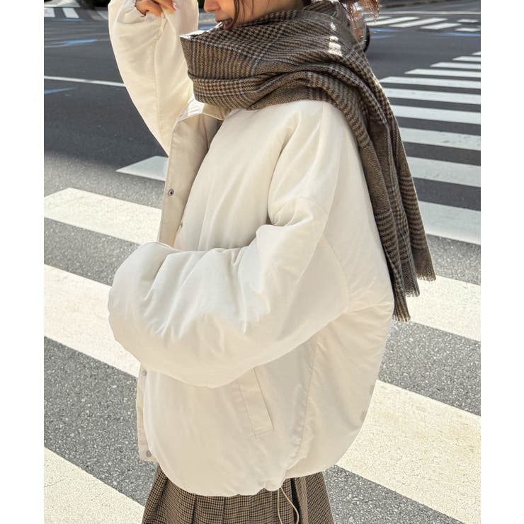 ノーカラーオーバーサイズ中わたブルゾン | RANAN | 詳細画像7 