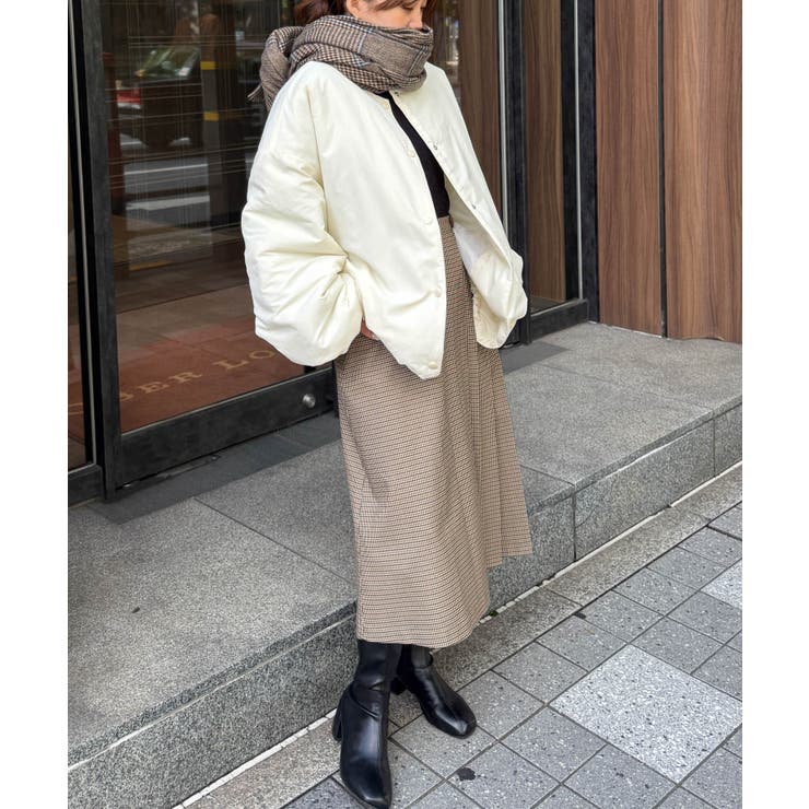 ノーカラーオーバーサイズ中わたブルゾン | RANAN | 詳細画像8 