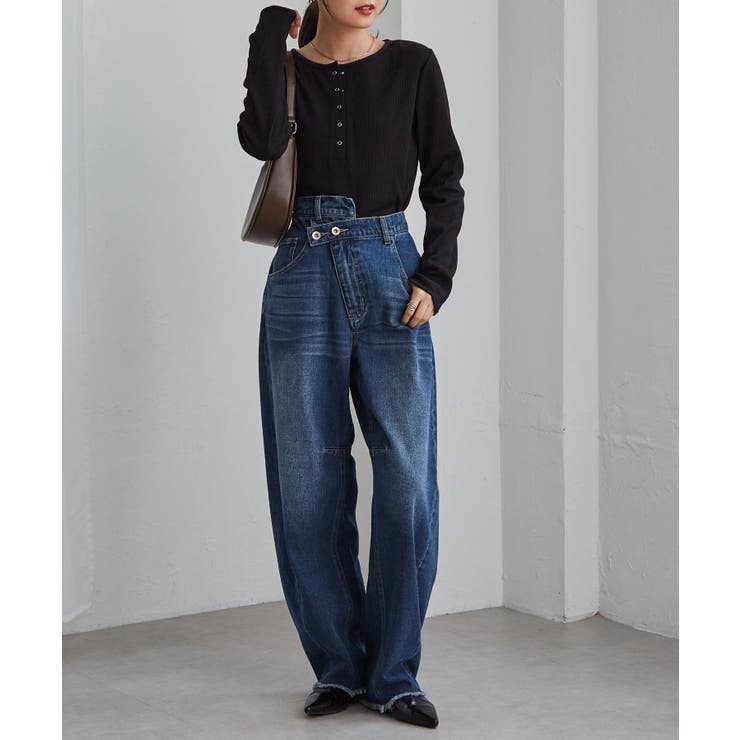 ヘンリーネックワッフルロンＴ | RANAN | 詳細画像31 