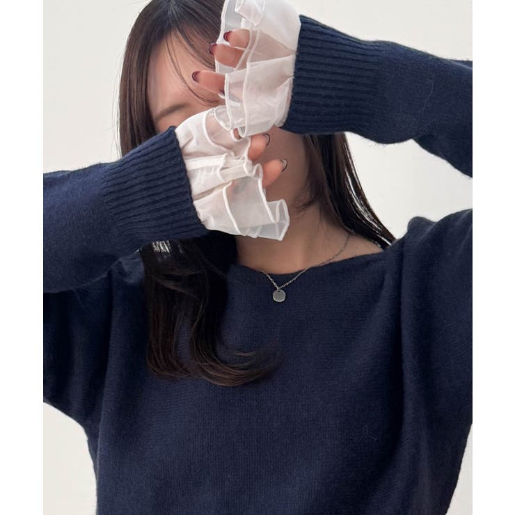 フレアーチュール袖スラブシアーＴ | RANAN | 詳細画像1 