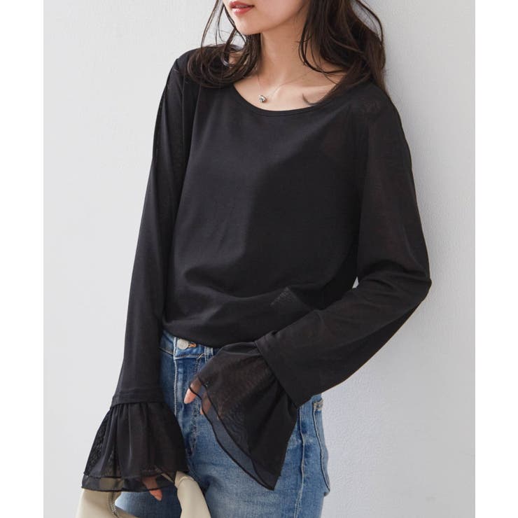 フレアーチュール袖スラブシアーＴ | RANAN | 詳細画像11 