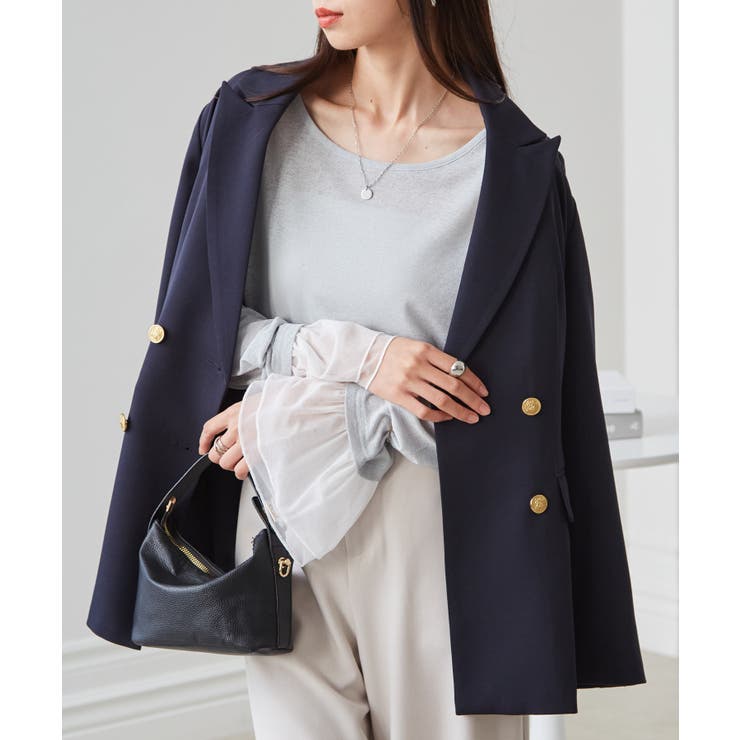 フレアーチュール袖スラブシアーＴ | RANAN | 詳細画像18 