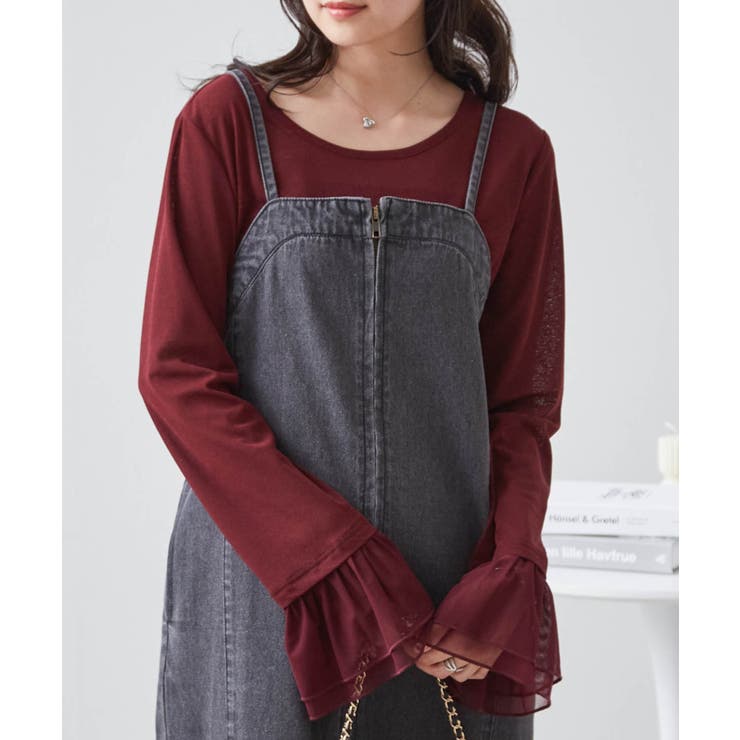 フレアーチュール袖スラブシアーＴ | RANAN | 詳細画像21 