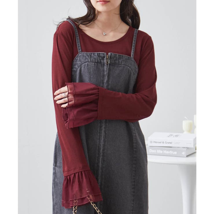 フレアーチュール袖スラブシアーＴ | RANAN | 詳細画像23 