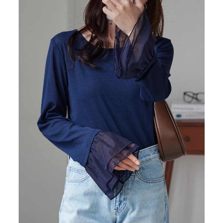 フレアーチュール袖スラブシアーＴ | RANAN | 詳細画像30 