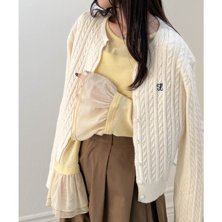 フレアーチュール袖スラブシアーＴ | RANAN | 詳細画像34 