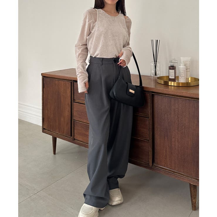 ２ＷＡＹレイヤードシアーベロアトップス | RANAN | 詳細画像4 