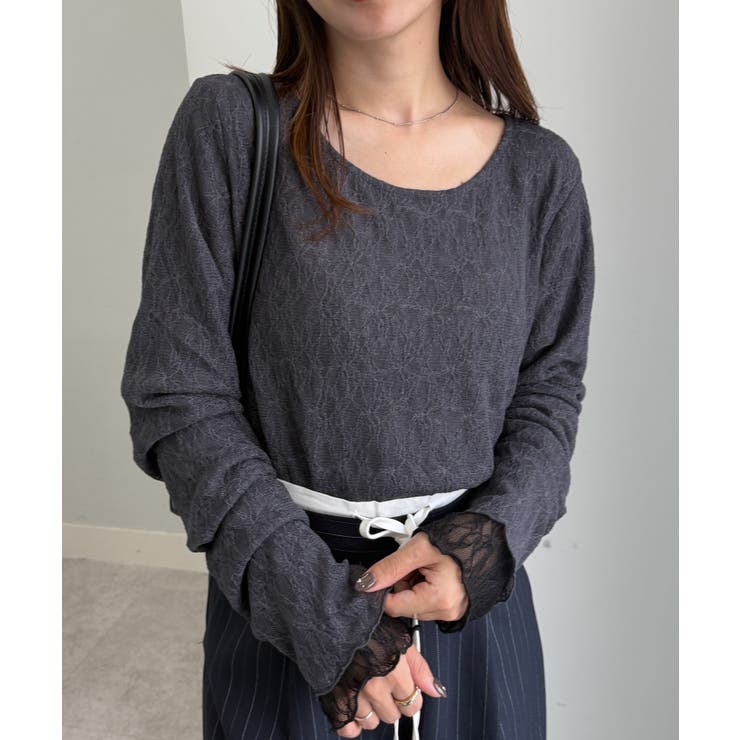 グレー/ブラック | リバーシブルシアーレースＴ | RANAN