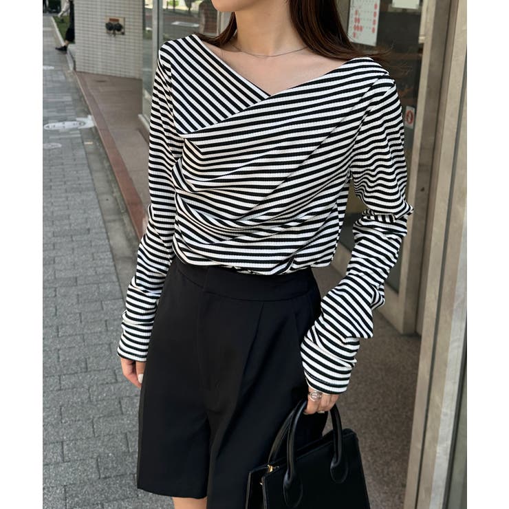 ドレープオフショルリブロンＴ | RANAN | 詳細画像21 