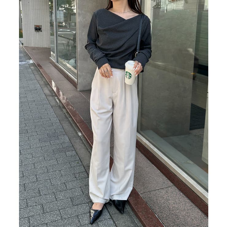 ドレープオフショルリブロンＴ | RANAN | 詳細画像29 