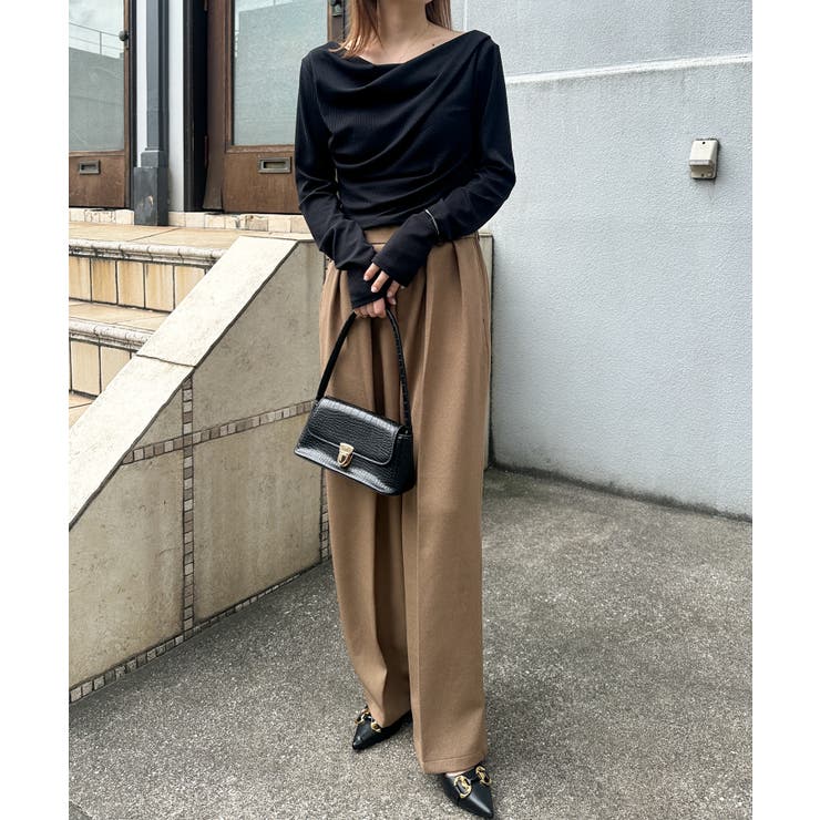 ドレープオフショルリブロンＴ | RANAN | 詳細画像34 