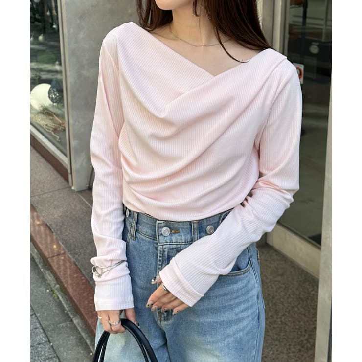 ドレープオフショルリブロンＴ | RANAN | 詳細画像40 