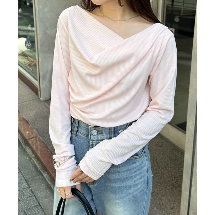 ドレープオフショルリブロンＴ | RANAN | 詳細画像41 