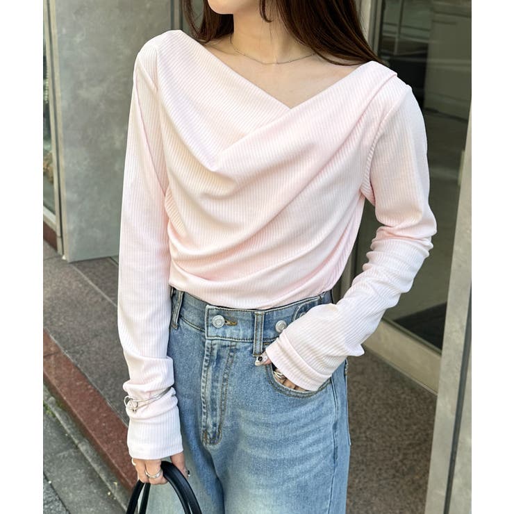 ドレープオフショルリブロンＴ | RANAN | 詳細画像42 